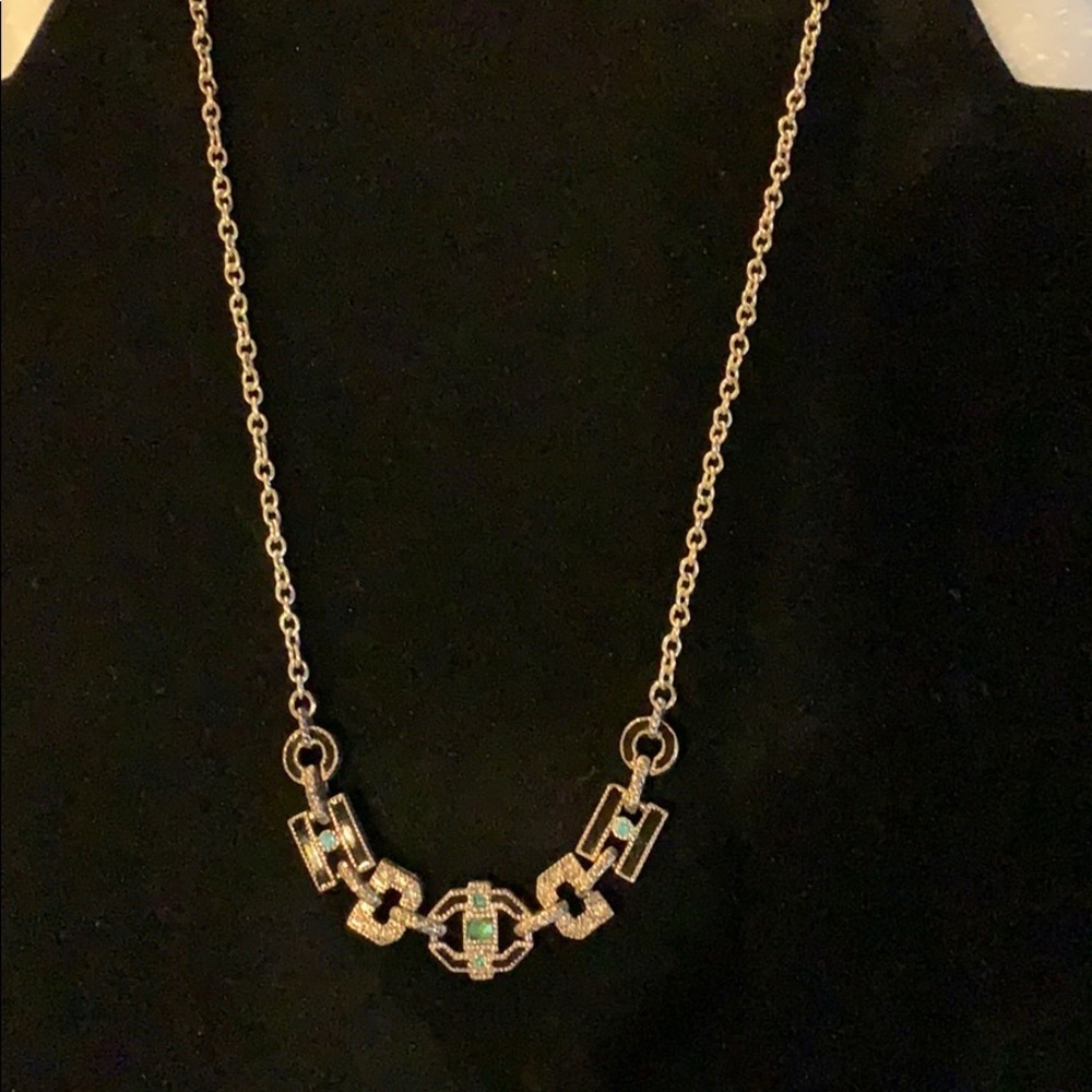 Vintage Marquisette with Crystals Necklace